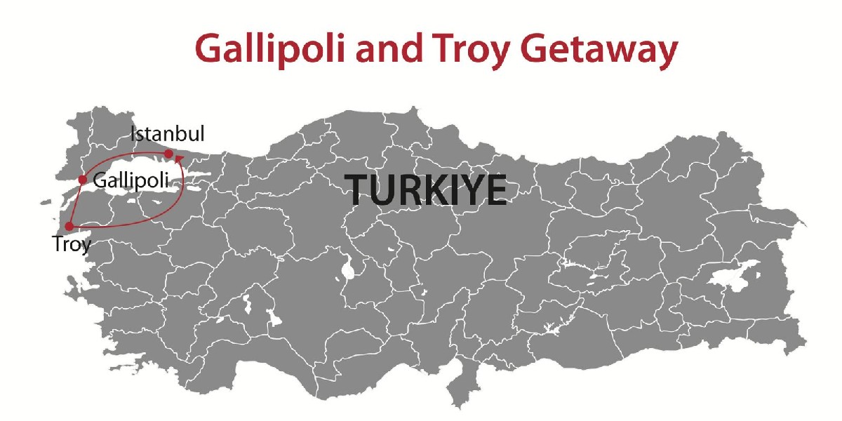 Gallipoli and Troy Getaway Tour